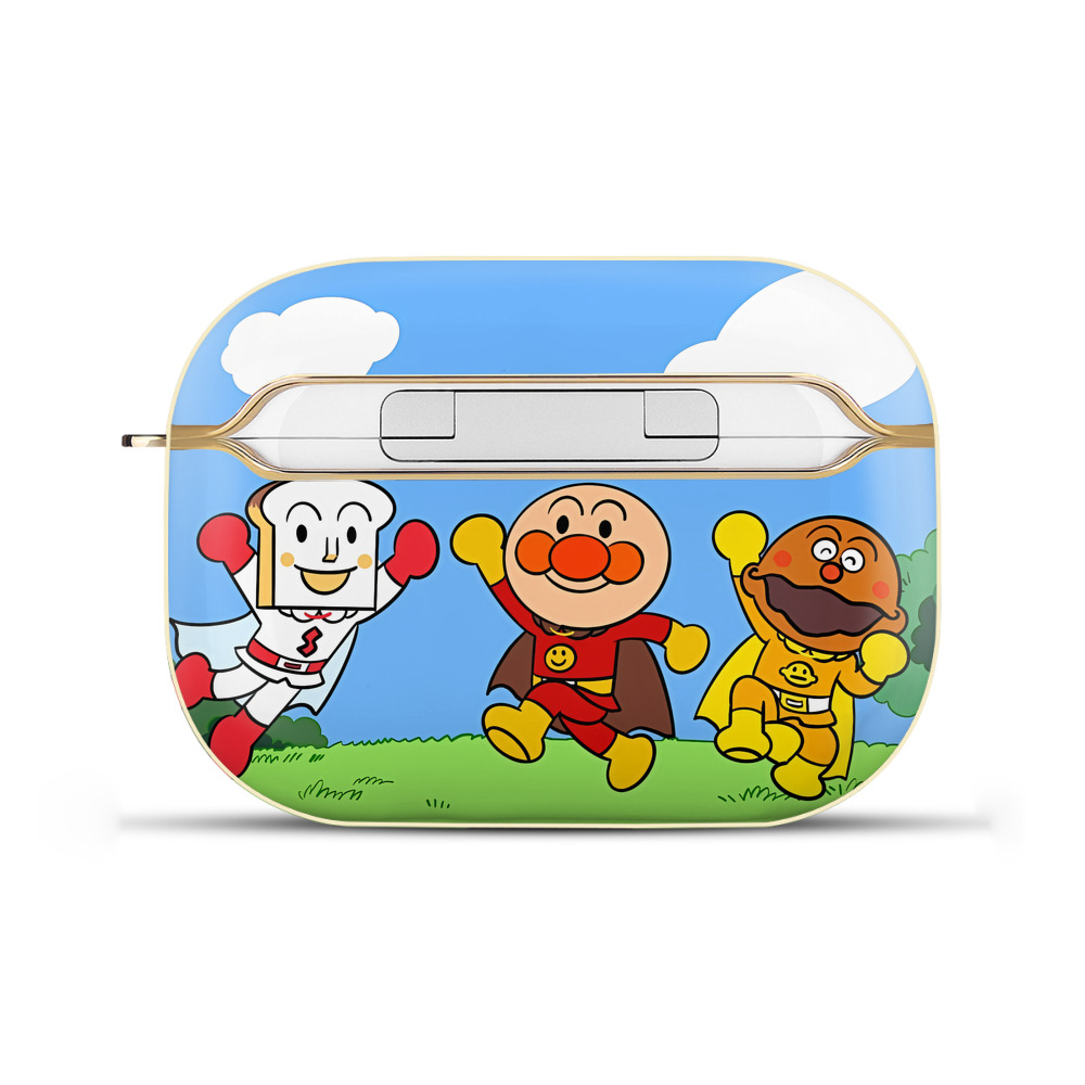 （画像用） アンパンマン Anpanman 【AirPods Pro用】ハードシェル保護ケース｜耐衝撃・防指紋・カラビナ付き商品仕様