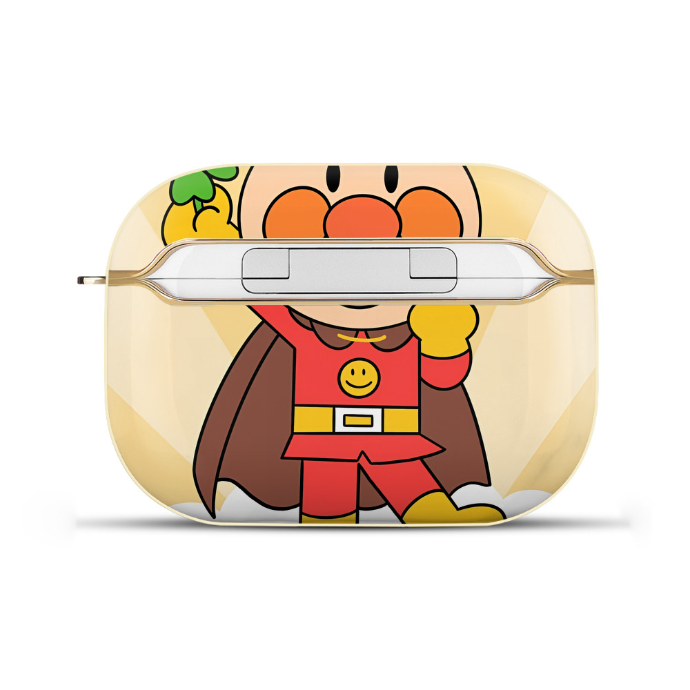 （画像用） アンパンマン Anpanman 【AirPods Pro用】ハードシェル保護ケース｜耐衝撃・防指紋・カラビナ付き商品仕様