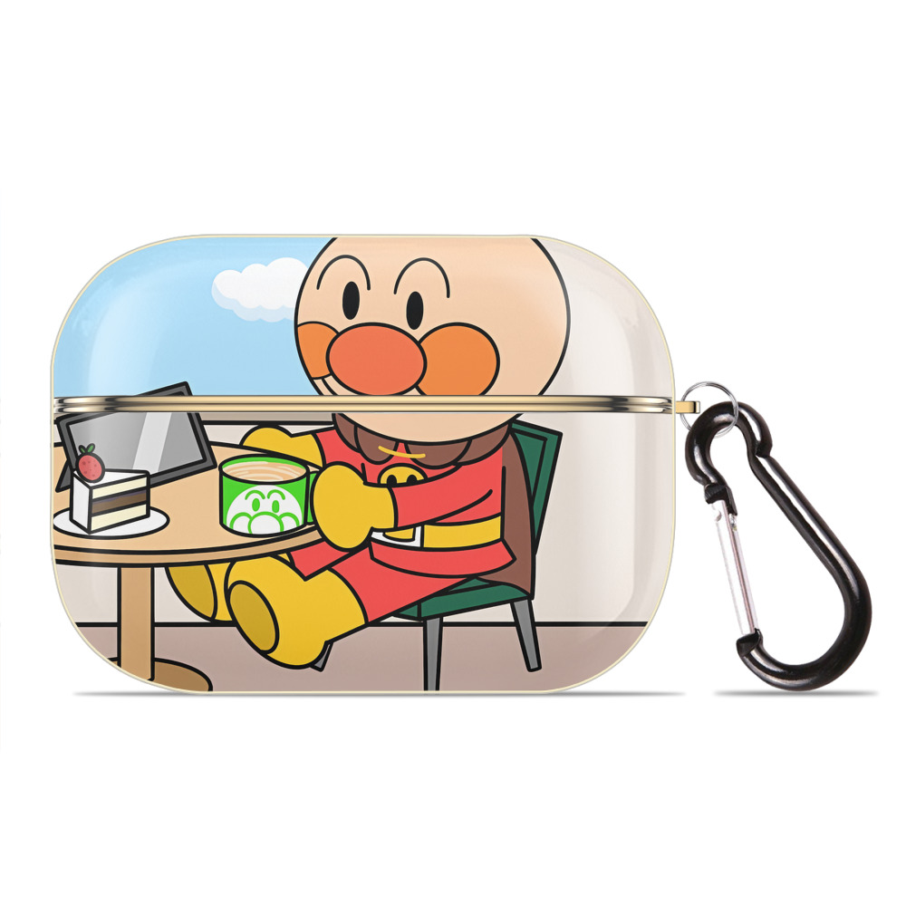 （画像用） アンパンマン Anpanman 【AirPods Pro用】ハードシェル保護ケース｜耐衝撃・防指紋・カラビナ付き商品仕様