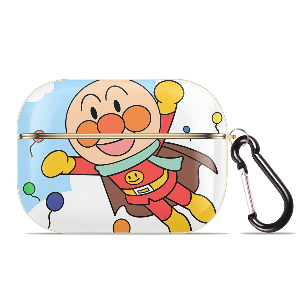 （画像用） アンパンマン Anpanman 【AirPods Pro用】ハードシェル保護ケース｜耐衝撃・防指紋・カラビナ付き商品仕様