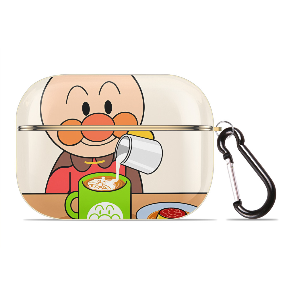（画像用） アンパンマン Anpanman 【AirPods Pro用】ハードシェル保護ケース｜耐衝撃・防指紋・カラビナ付き商品仕様