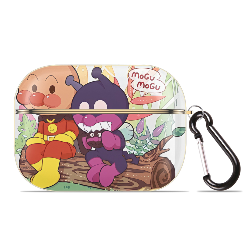 （画像用） アンパンマン Anpanman 【AirPods Pro用】ハードシェル保護ケース｜耐衝撃・防指紋・カラビナ付き商品仕様