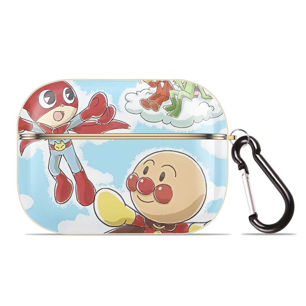 （画像用） アンパンマン Anpanman 【AirPods Pro用】ハードシェル保護ケース｜耐衝撃・防指紋・カラビナ付き商品仕様