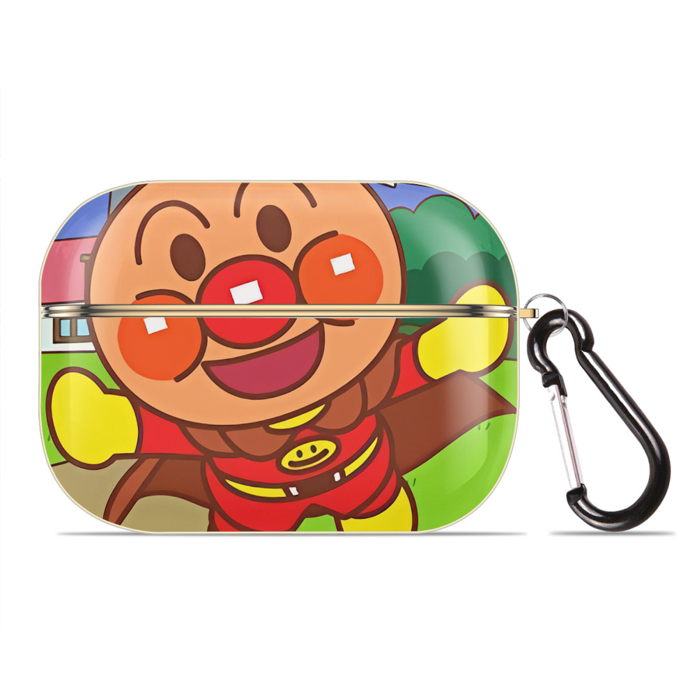 （画像用） アンパンマン Anpanman 【AirPods Pro用】ハードシェル保護ケース｜耐衝撃・防指紋・カラビナ付き商品仕様