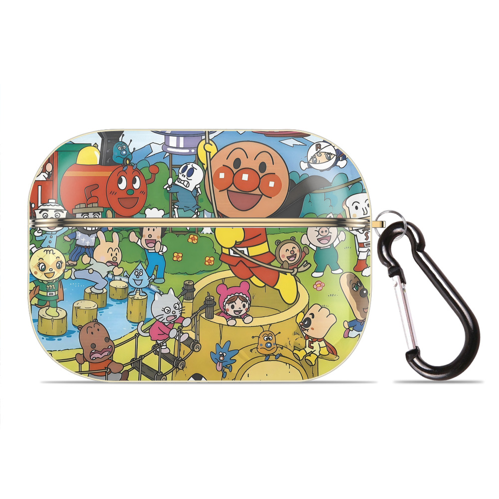 （画像用） アンパンマン Anpanman 【AirPods Pro用】ハードシェル保護ケース｜耐衝撃・防指紋・カラビナ付き商品仕様