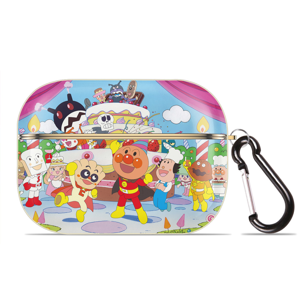 （画像用） アンパンマン Anpanman 【AirPods Pro用】ハードシェル保護ケース｜耐衝撃・防指紋・カラビナ付き商品仕様