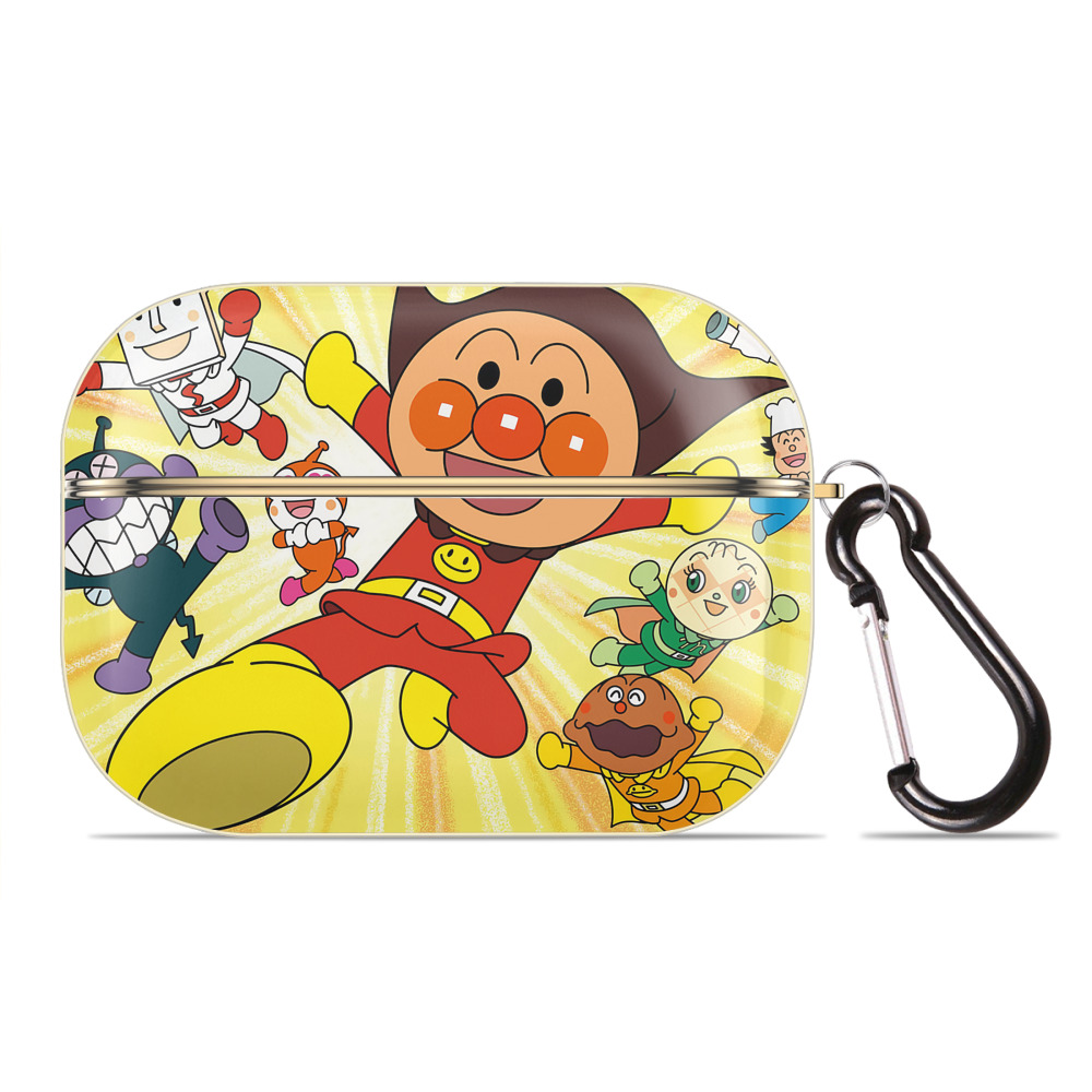 （画像用） アンパンマン Anpanman 【AirPods Pro用】ハードシェル保護ケース｜耐衝撃・防指紋・カラビナ付き商品仕様