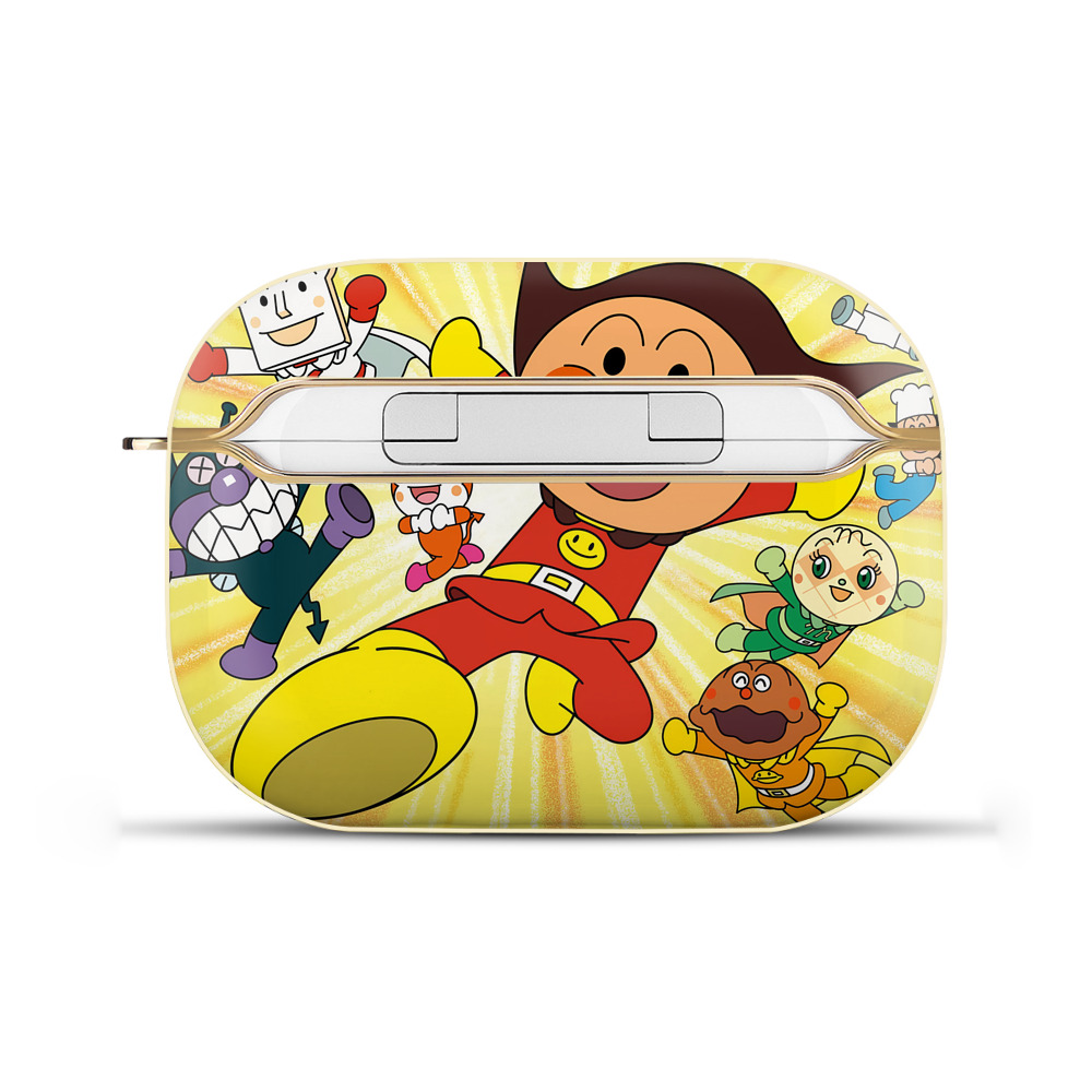 （画像用） アンパンマン Anpanman 【AirPods Pro用】ハードシェル保護ケース｜耐衝撃・防指紋・カラビナ付き商品仕様