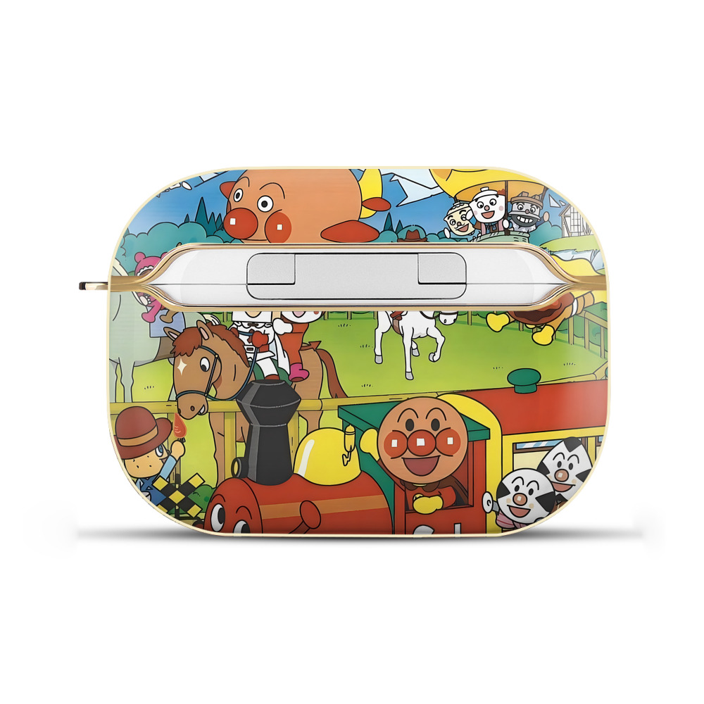 （画像用） アンパンマン Anpanman 【AirPods Pro用】ハードシェル保護ケース｜耐衝撃・防指紋・カラビナ付き商品仕様