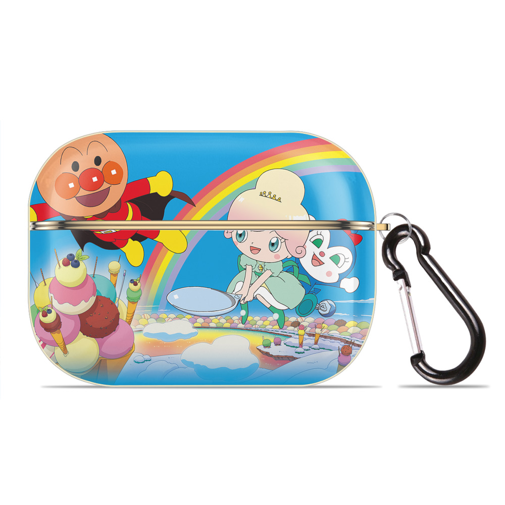 （画像用） アンパンマン Anpanman 【AirPods Pro用】ハードシェル保護ケース｜耐衝撃・防指紋・カラビナ付き商品仕様