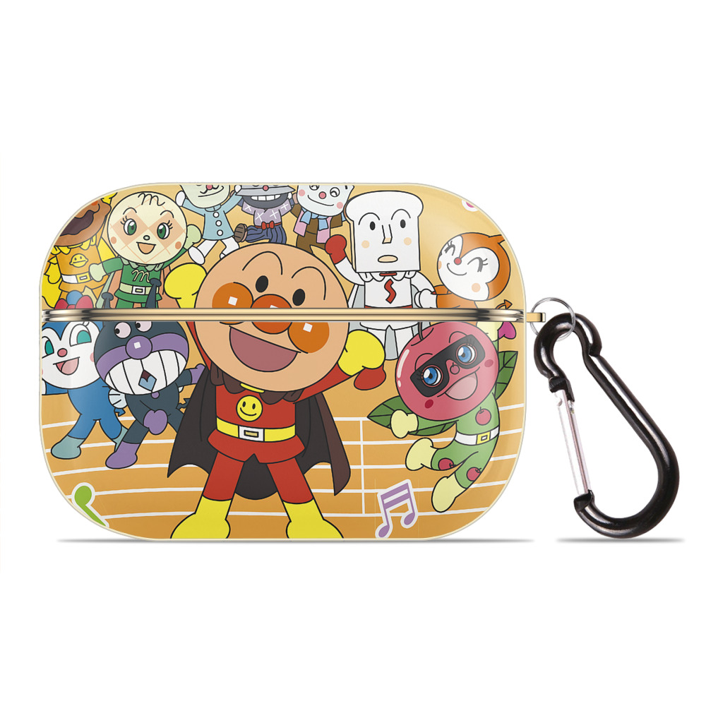 （画像用） アンパンマン Anpanman 【AirPods Pro用】ハードシェル保護ケース｜耐衝撃・防指紋・カラビナ付き商品仕様