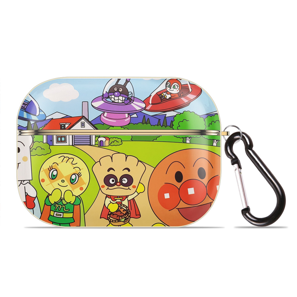 （画像用） アンパンマン Anpanman 【AirPods Pro用】ハードシェル保護ケース｜耐衝撃・防指紋・カラビナ付き商品仕様