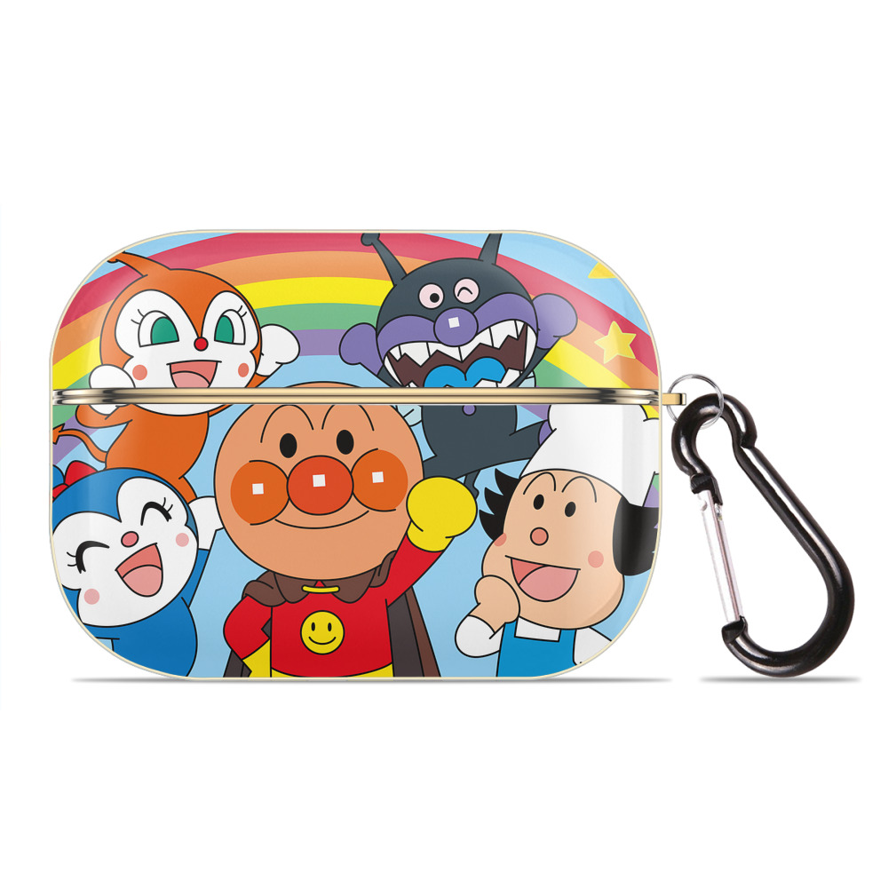 （画像用） アンパンマン Anpanman 【AirPods Pro用】ハードシェル保護ケース｜耐衝撃・防指紋・カラビナ付き商品仕様
