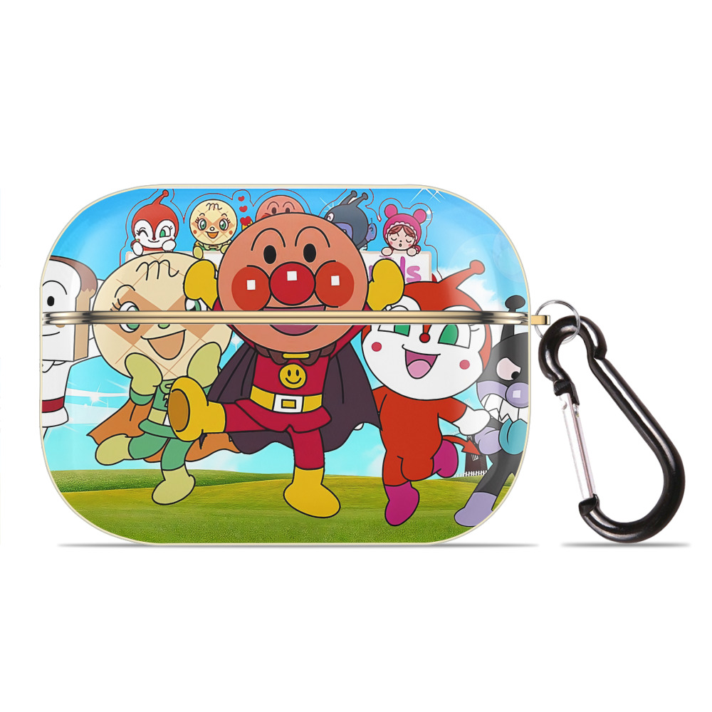 （画像用） アンパンマン Anpanman 【AirPods Pro用】ハードシェル保護ケース｜耐衝撃・防指紋・カラビナ付き商品仕様