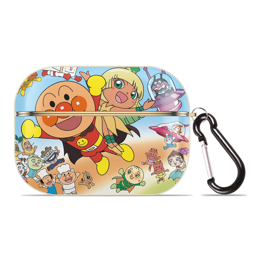 （画像用） アンパンマン Anpanman 【AirPods Pro用】ハードシェル保護ケース｜耐衝撃・防指紋・カラビナ付き商品仕様