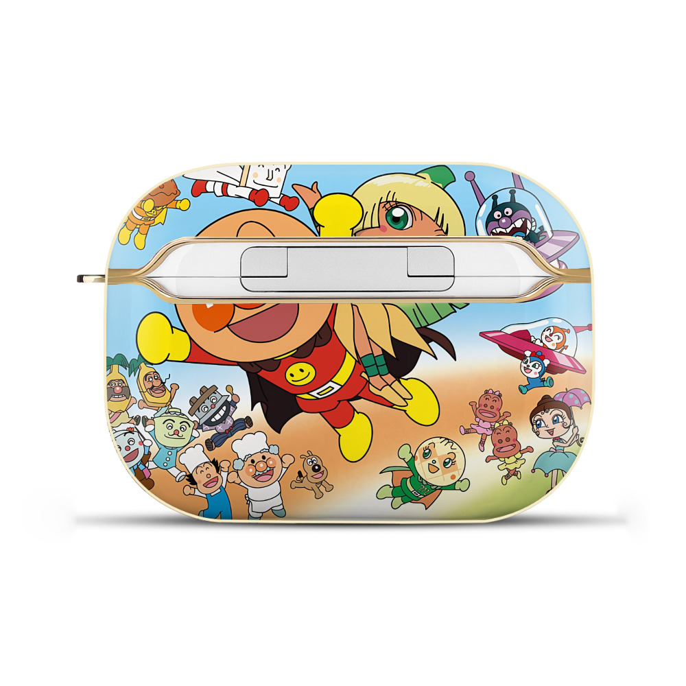 （画像用） アンパンマン Anpanman 【AirPods Pro用】ハードシェル保護ケース｜耐衝撃・防指紋・カラビナ付き商品仕様