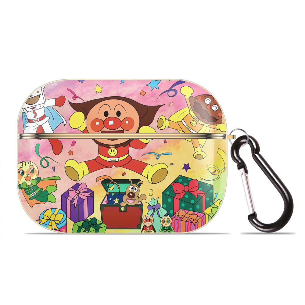 （画像用） アンパンマン Anpanman 【AirPods Pro用】ハードシェル保護ケース｜耐衝撃・防指紋・カラビナ付き商品仕様