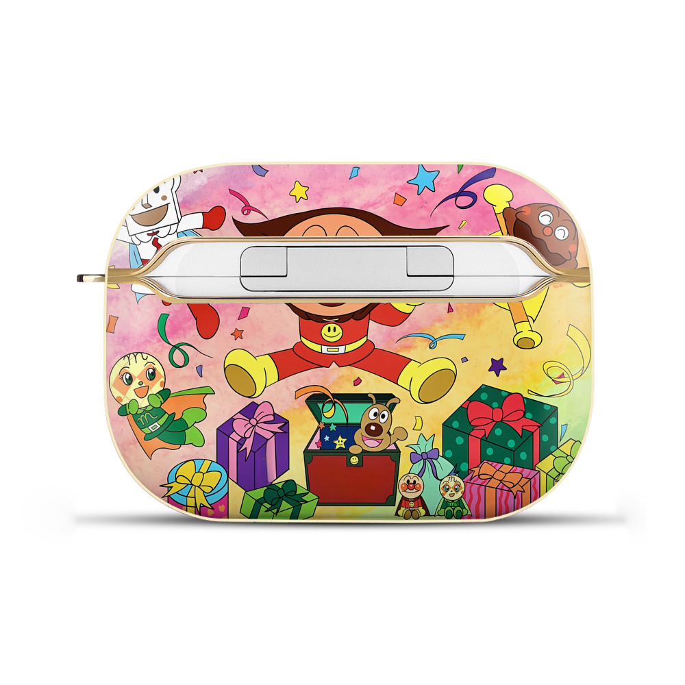 （画像用） アンパンマン Anpanman 【AirPods Pro用】ハードシェル保護ケース｜耐衝撃・防指紋・カラビナ付き商品仕様