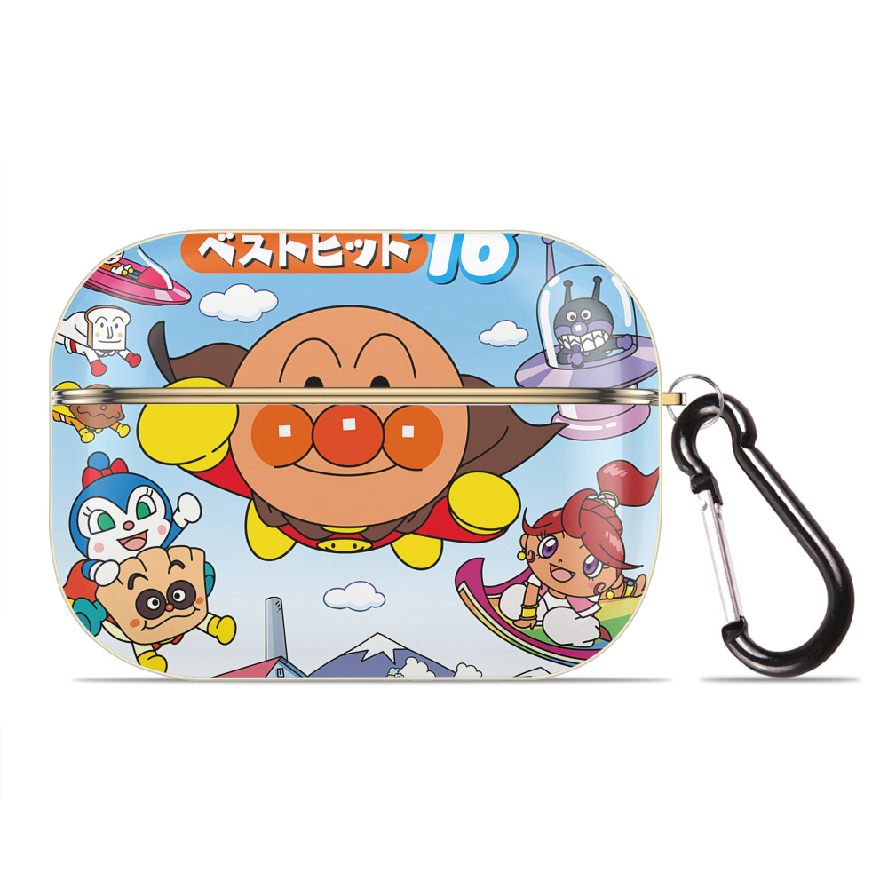 （画像用） アンパンマン Anpanman 【AirPods Pro用】ハードシェル保護ケース｜耐衝撃・防指紋・カラビナ付き商品仕様