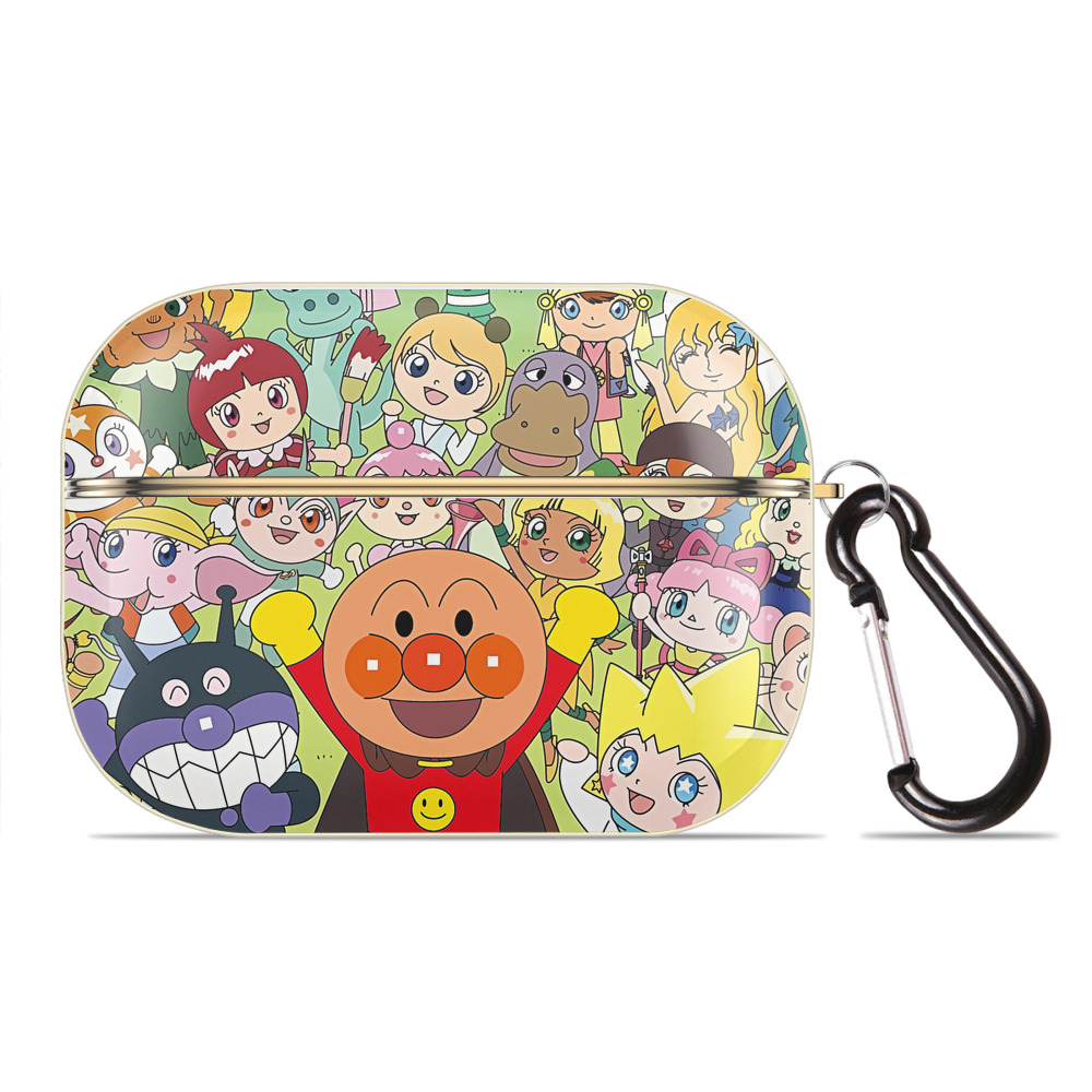 （画像用） アンパンマン Anpanman 【AirPods Pro用】ハードシェル保護ケース｜耐衝撃・防指紋・カラビナ付き商品仕様