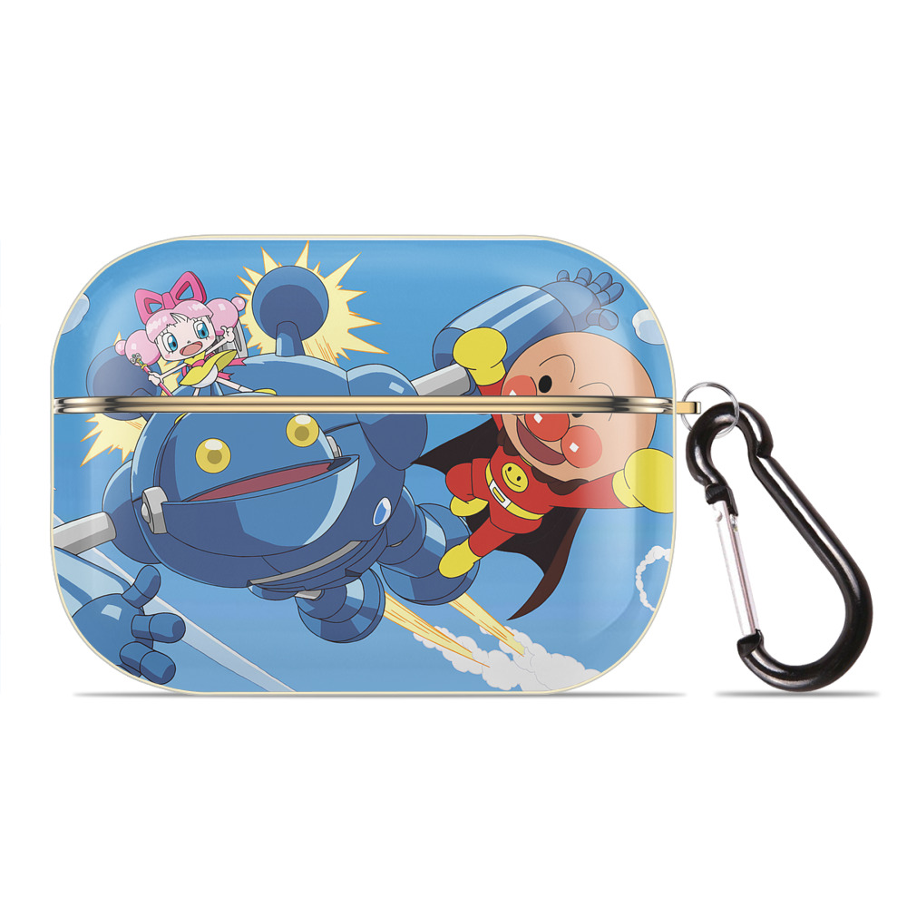 （画像用） アンパンマン Anpanman 【AirPods Pro用】ハードシェル保護ケース｜耐衝撃・防指紋・カラビナ付き商品仕様