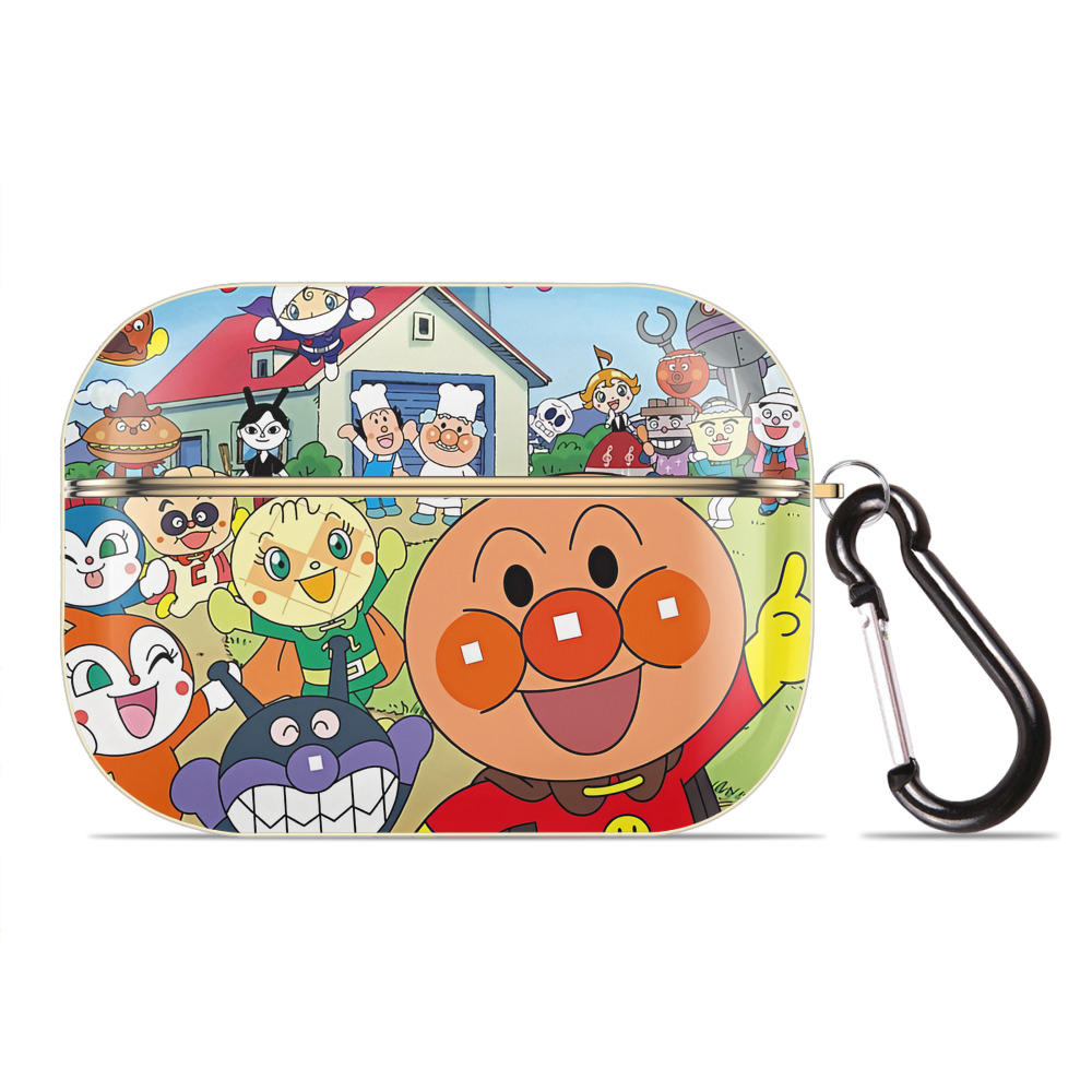 （画像用） アンパンマン Anpanman 【AirPods Pro用】ハードシェル保護ケース｜耐衝撃・防指紋・カラビナ付き商品仕様