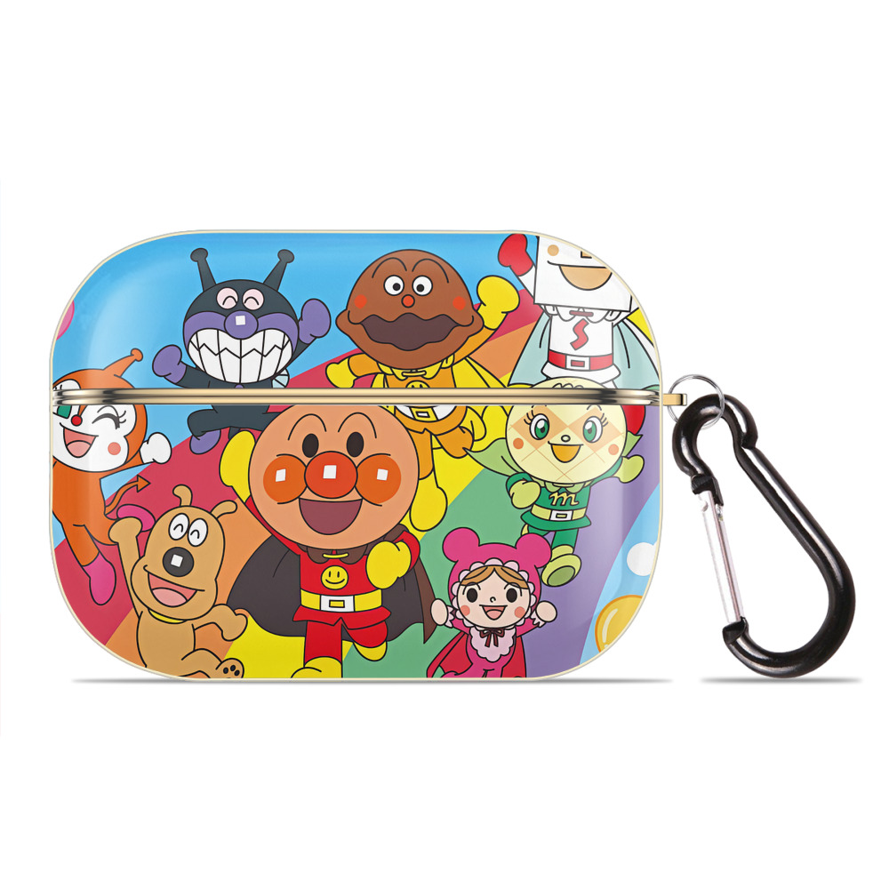 （画像用） アンパンマン Anpanman 【AirPods Pro用】ハードシェル保護ケース｜耐衝撃・防指紋・カラビナ付き商品仕様