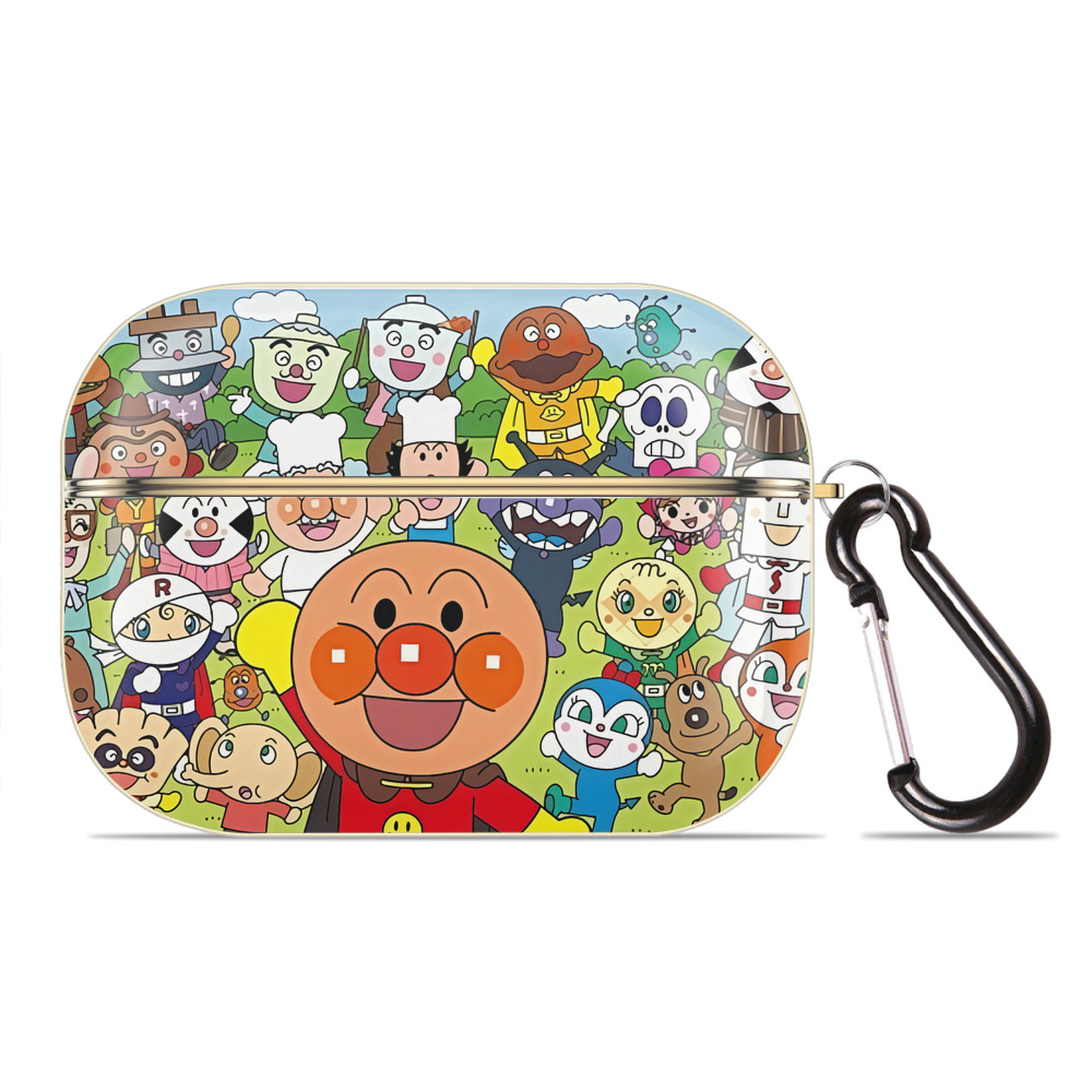 （画像用） アンパンマン Anpanman 【AirPods Pro用】ハードシェル保護ケース｜耐衝撃・防指紋・カラビナ付き商品仕様