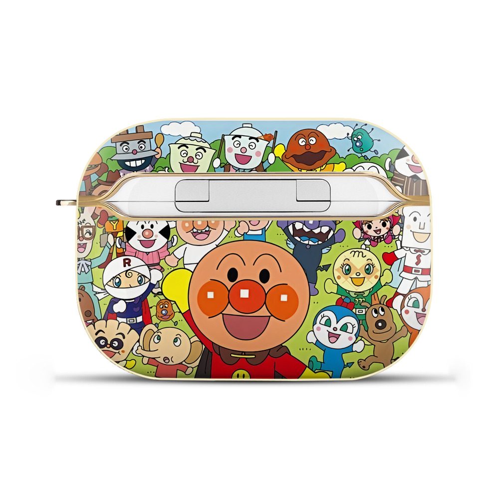 （画像用） アンパンマン Anpanman 【AirPods Pro用】ハードシェル保護ケース｜耐衝撃・防指紋・カラビナ付き商品仕様