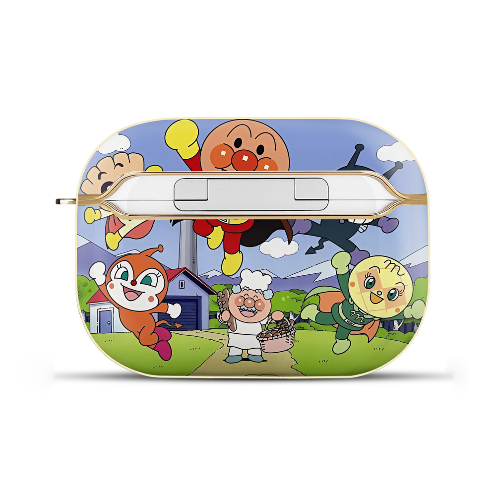 （画像用） アンパンマン Anpanman 【AirPods Pro用】ハードシェル保護ケース｜耐衝撃・防指紋・カラビナ付き商品仕様