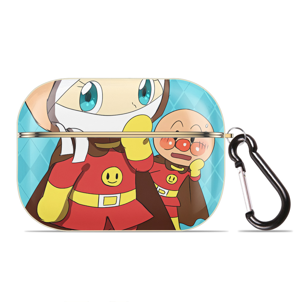 （画像用） アンパンマン Anpanman 【AirPods Pro用】ハードシェル保護ケース｜耐衝撃・防指紋・カラビナ付き商品仕様