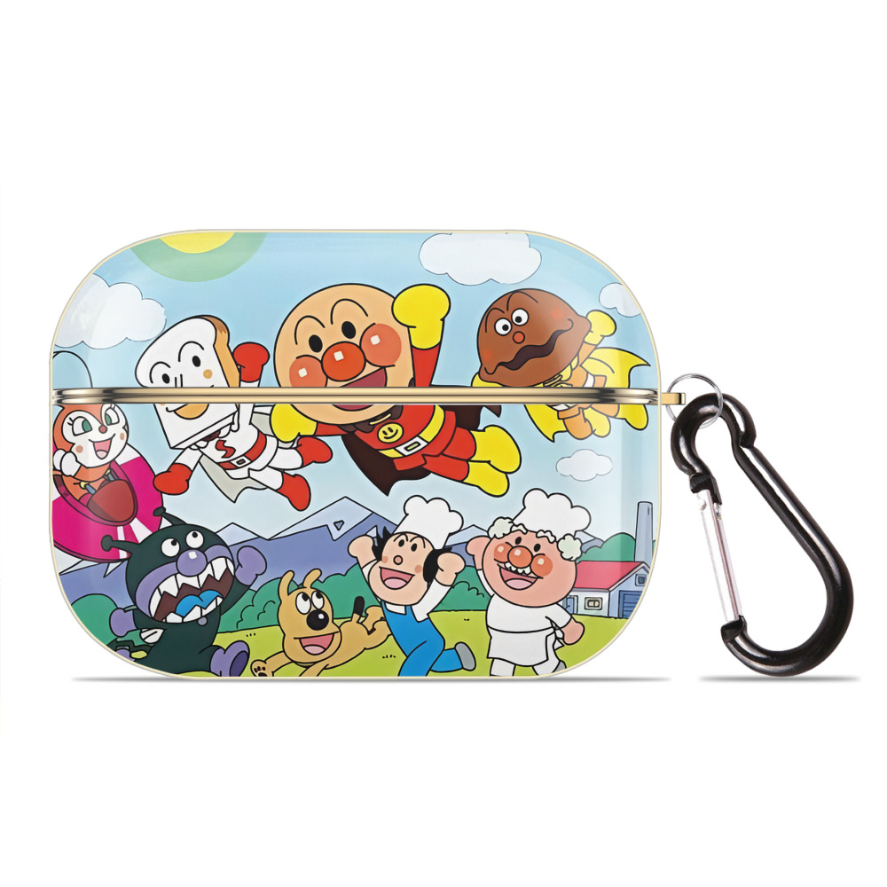 （画像用） アンパンマン Anpanman 【AirPods Pro用】ハードシェル保護ケース｜耐衝撃・防指紋・カラビナ付き商品仕様