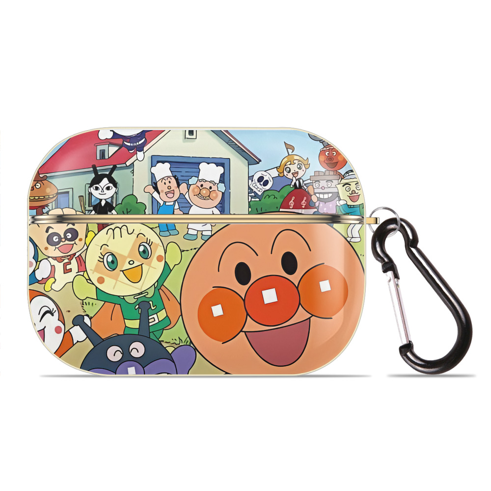 （画像用） アンパンマン Anpanman 【AirPods Pro用】ハードシェル保護ケース｜耐衝撃・防指紋・カラビナ付き商品仕様