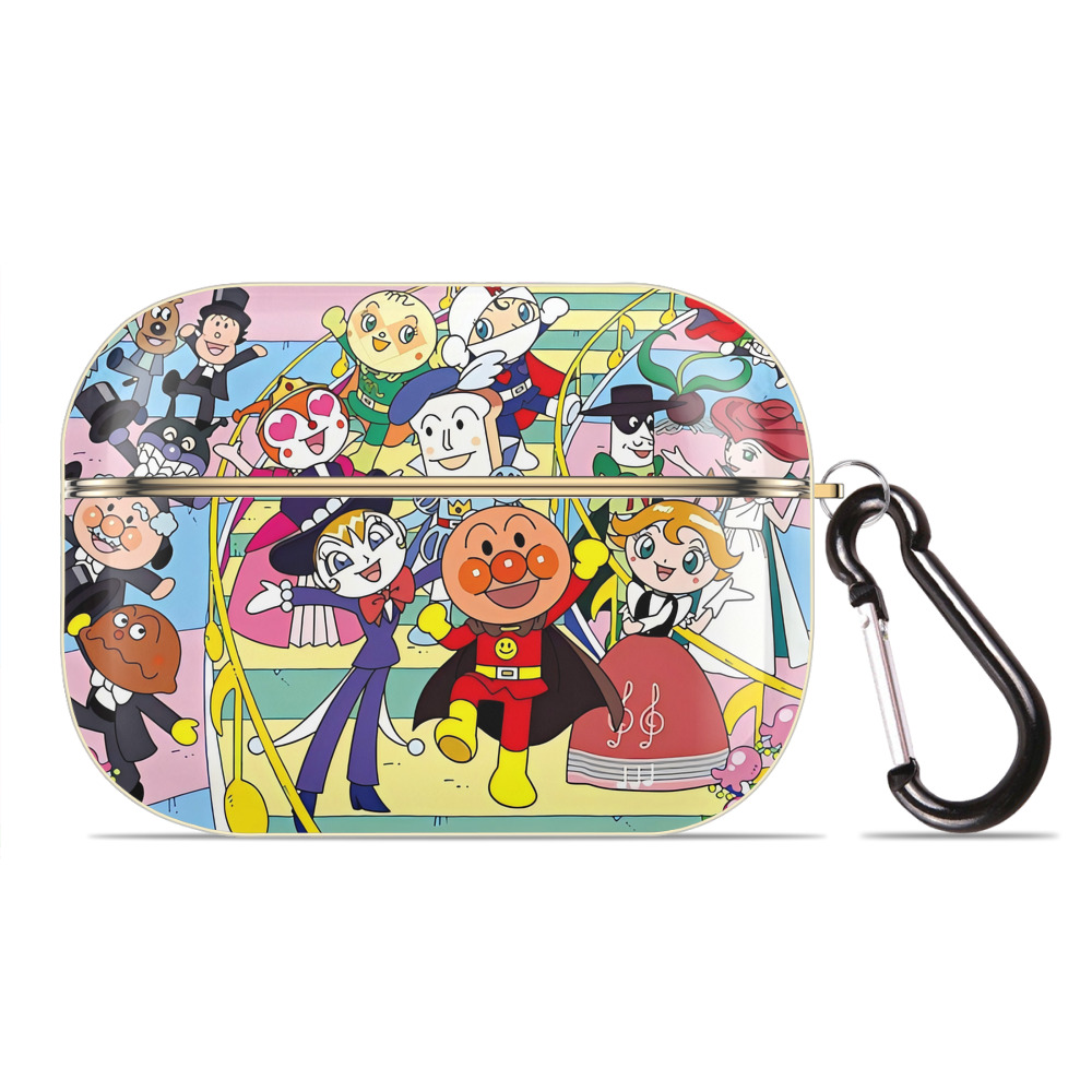 （画像用） アンパンマン Anpanman 【AirPods Pro用】ハードシェル保護ケース｜耐衝撃・防指紋・カラビナ付き商品仕様