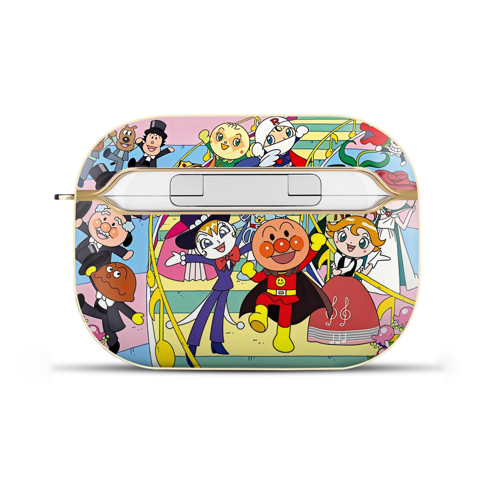 （画像用） アンパンマン Anpanman 【AirPods Pro用】ハードシェル保護ケース｜耐衝撃・防指紋・カラビナ付き商品仕様