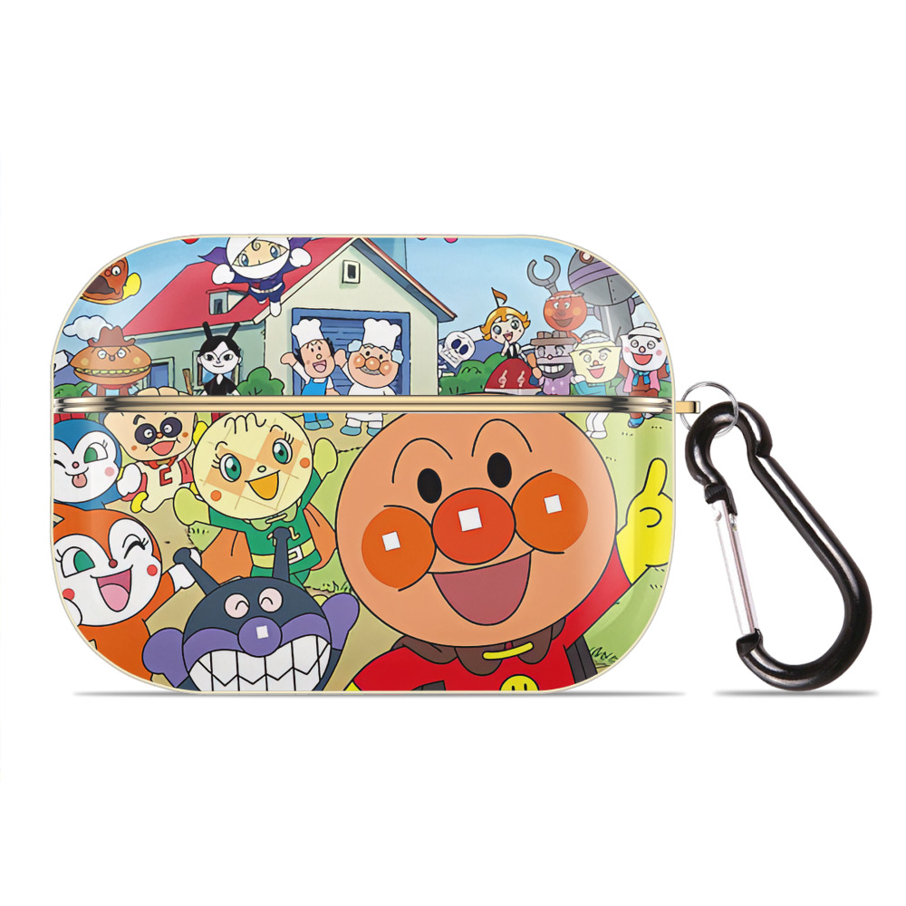 （画像用） アンパンマン Anpanman 【AirPods Pro用】ハードシェル保護ケース｜耐衝撃・防指紋・カラビナ付き商品仕様