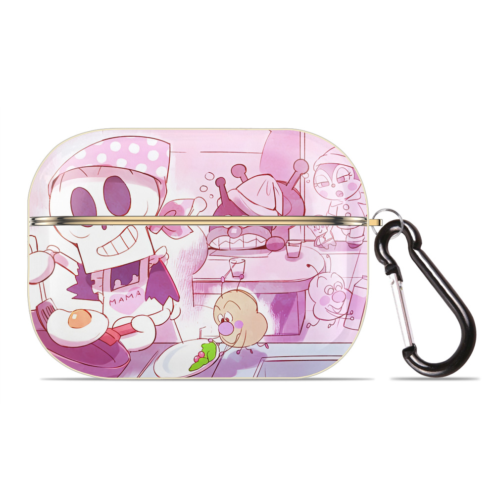 （画像用） アンパンマン Anpanman 【AirPods Pro用】ハードシェル保護ケース｜耐衝撃・防指紋・カラビナ付き商品仕様