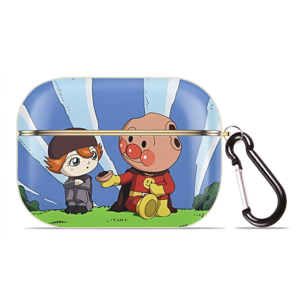（画像用） アンパンマン Anpanman 【AirPods Pro用】ハードシェル保護ケース｜耐衝撃・防指紋・カラビナ付き商品仕様