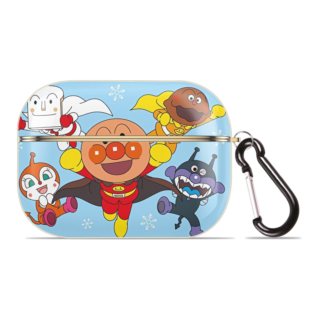 （画像用） アンパンマン Anpanman 【AirPods Pro用】ハードシェル保護ケース｜耐衝撃・防指紋・カラビナ付き商品仕様