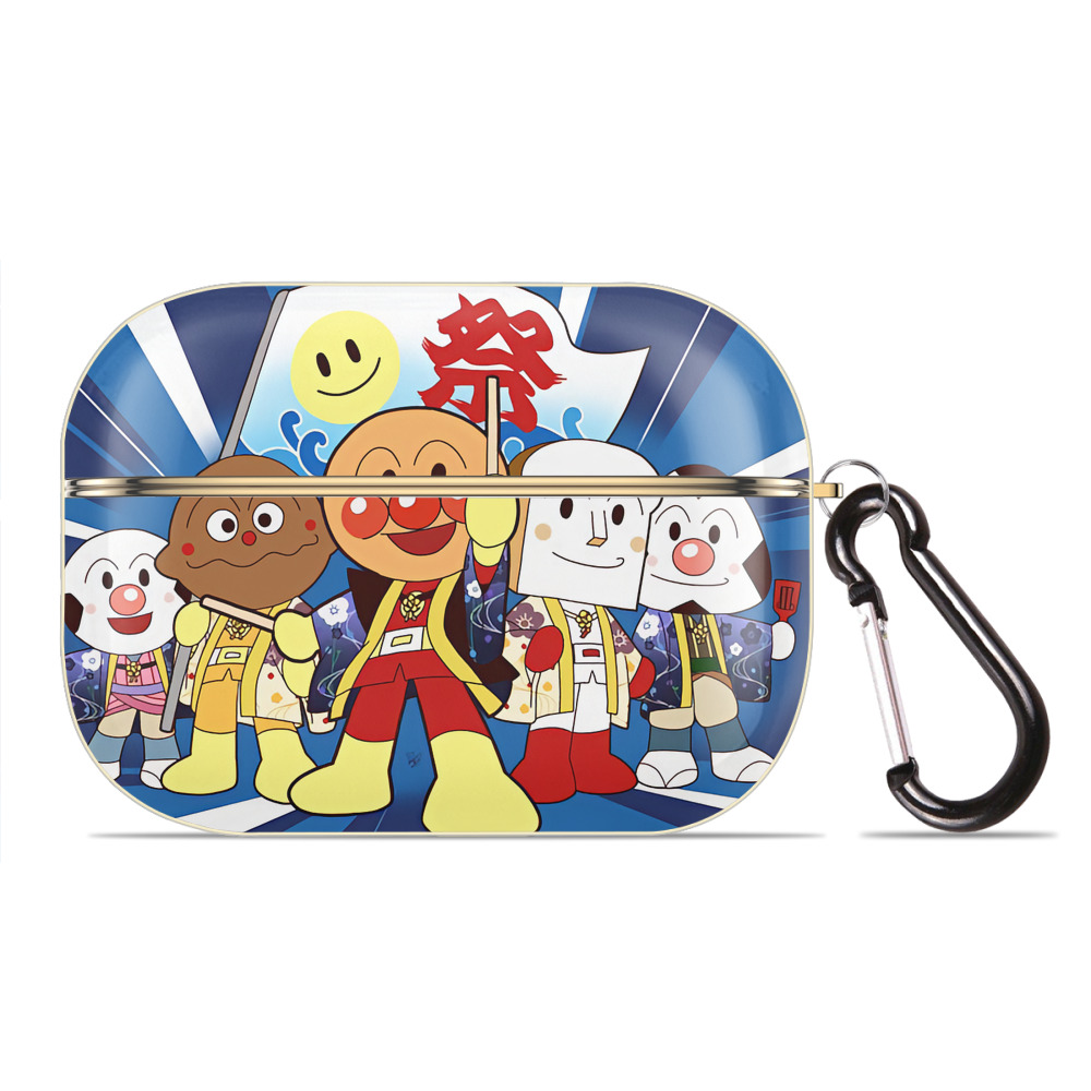 （画像用） アンパンマン Anpanman 【AirPods Pro用】ハードシェル保護ケース｜耐衝撃・防指紋・カラビナ付き商品仕様