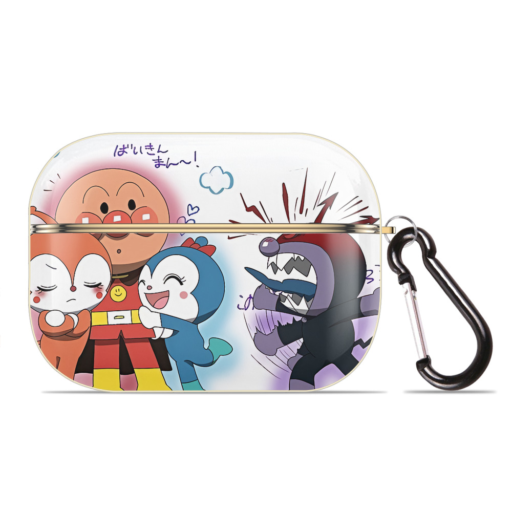 （画像用） アンパンマン Anpanman 【AirPods Pro用】ハードシェル保護ケース｜耐衝撃・防指紋・カラビナ付き商品仕様