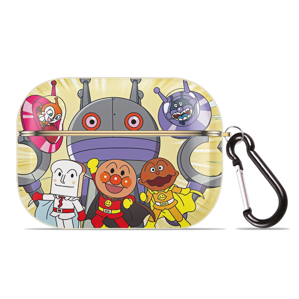 （画像用） アンパンマン Anpanman 【AirPods Pro用】ハードシェル保護ケース｜耐衝撃・防指紋・カラビナ付き商品仕様