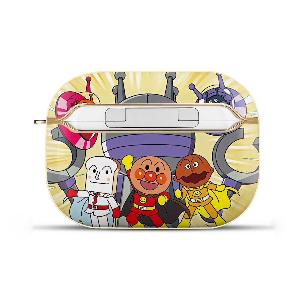 （画像用） アンパンマン Anpanman 【AirPods Pro用】ハードシェル保護ケース｜耐衝撃・防指紋・カラビナ付き商品仕様