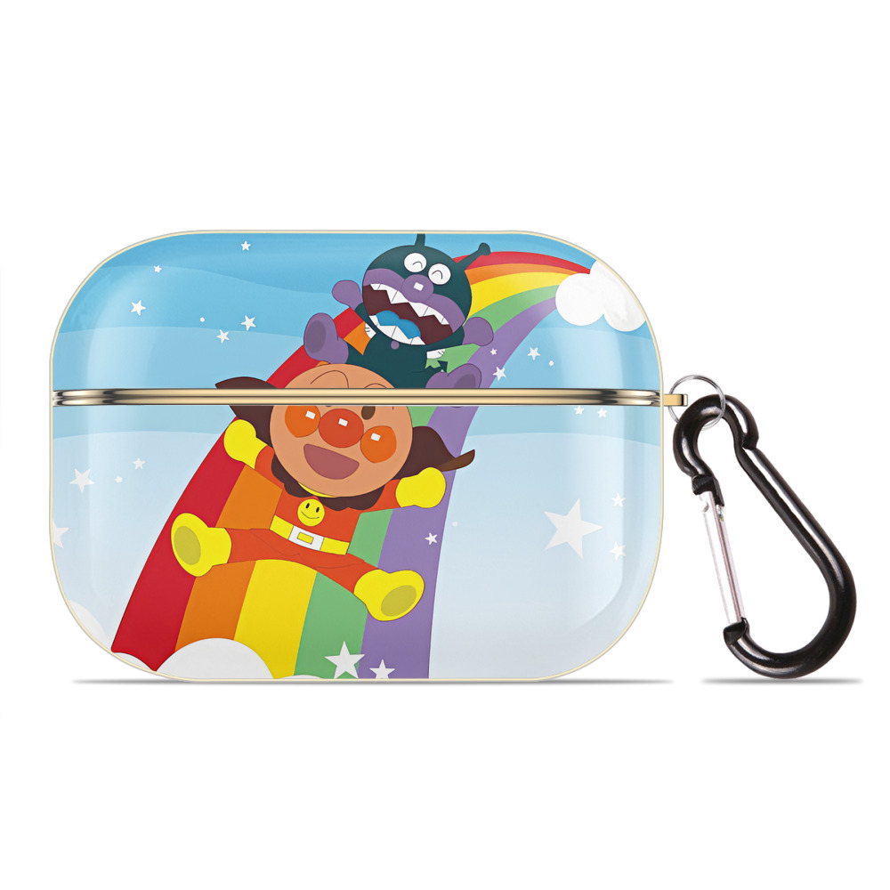 （画像用） アンパンマン Anpanman 【AirPods Pro用】ハードシェル保護ケース｜耐衝撃・防指紋・カラビナ付き商品仕様
