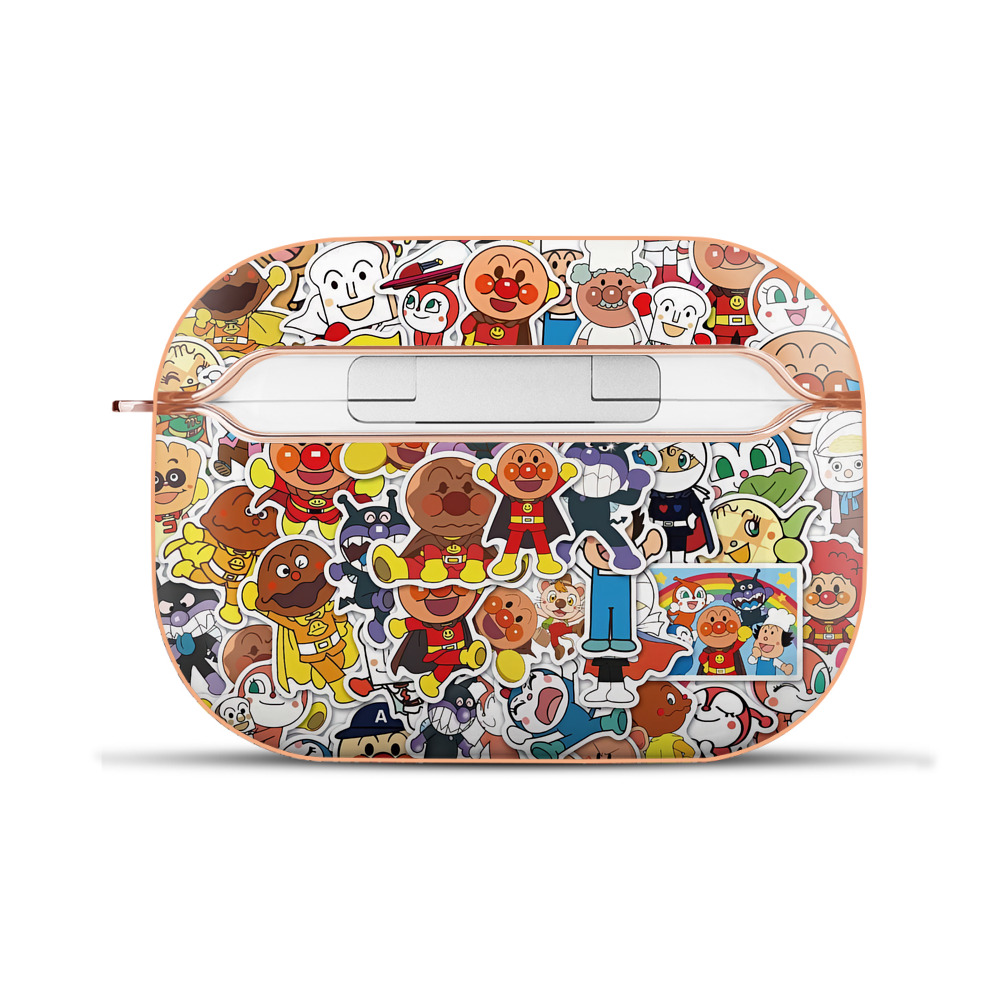 （画像用） アンパンマン Anpanman 【AirPods Pro用】ハードシェル保護ケース｜耐衝撃・防指紋・カラビナ付き商品仕様