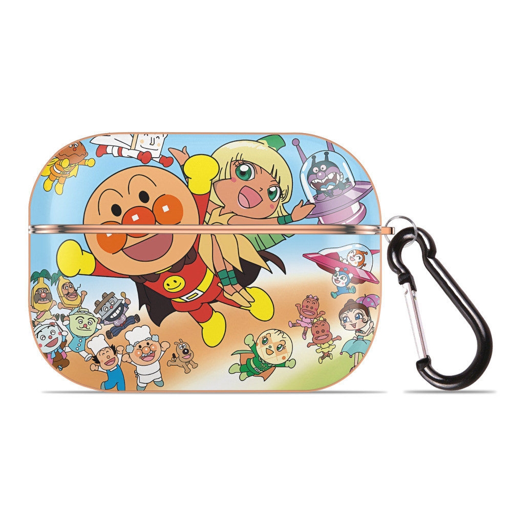 （画像用） アンパンマン Anpanman 【AirPods Pro用】ハードシェル保護ケース｜耐衝撃・防指紋・カラビナ付き商品仕様