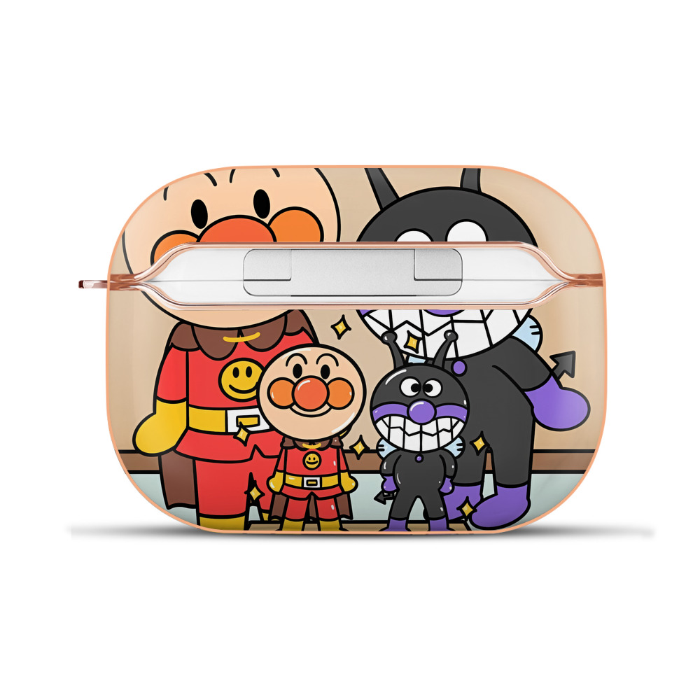 （画像用） アンパンマン Anpanman 【AirPods Pro用】ハードシェル保護ケース｜耐衝撃・防指紋・カラビナ付き商品仕様