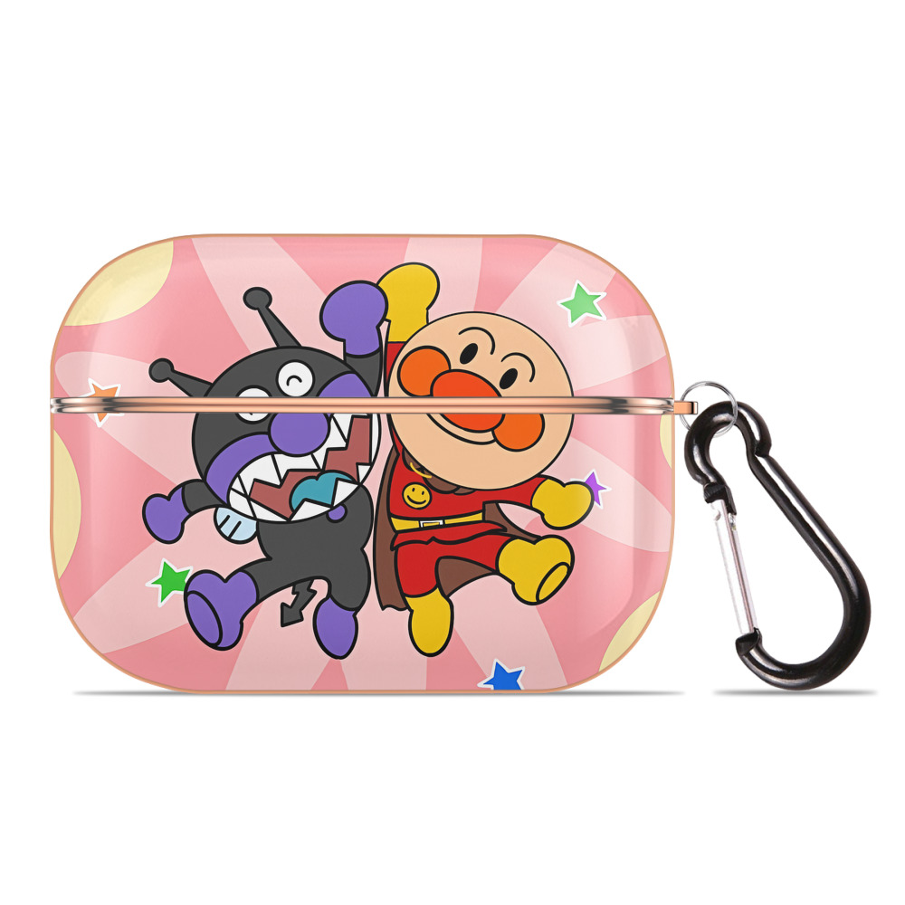 （画像用） アンパンマン Anpanman 【AirPods Pro用】ハードシェル保護ケース｜耐衝撃・防指紋・カラビナ付き商品仕様
