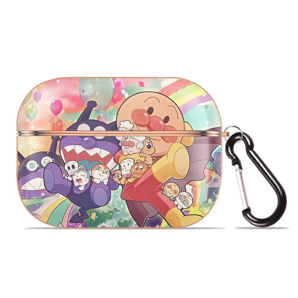 （画像用） アンパンマン Anpanman 【AirPods Pro用】ハードシェル保護ケース｜耐衝撃・防指紋・カラビナ付き商品仕様