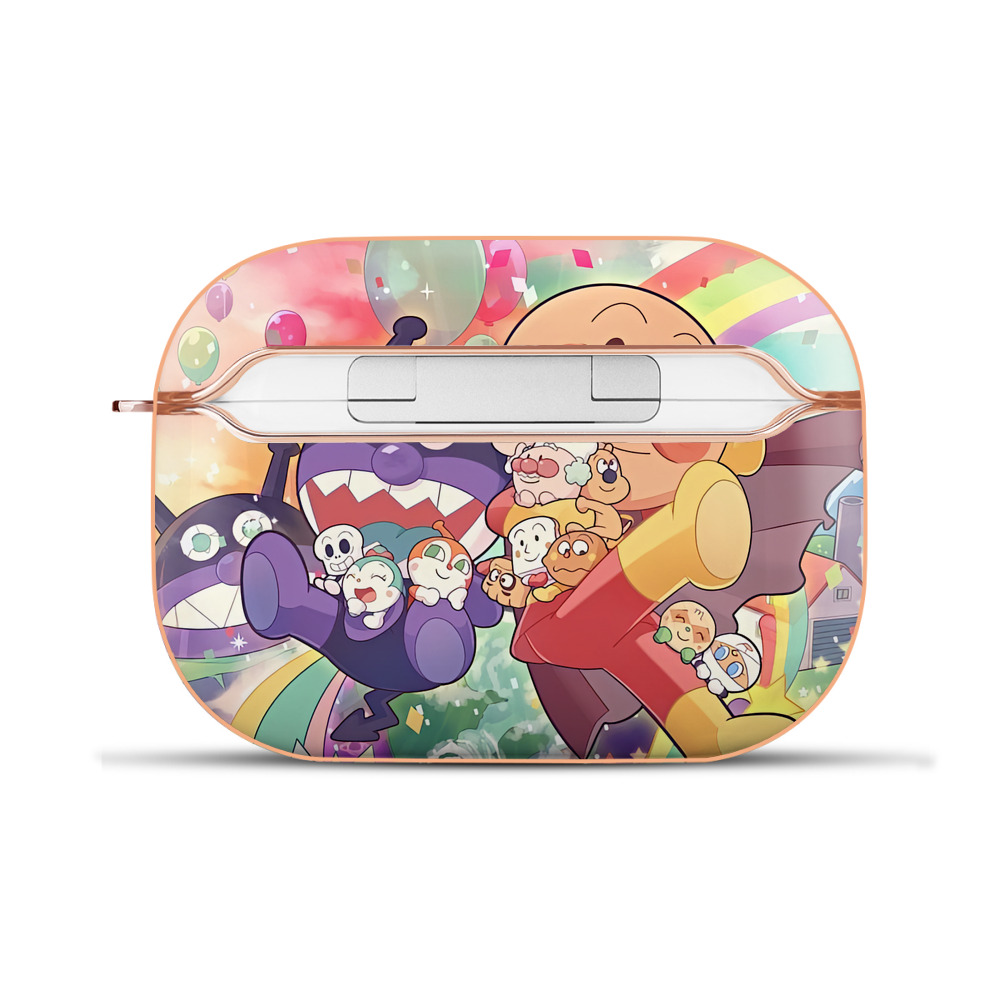 （画像用） アンパンマン Anpanman 【AirPods Pro用】ハードシェル保護ケース｜耐衝撃・防指紋・カラビナ付き商品仕様